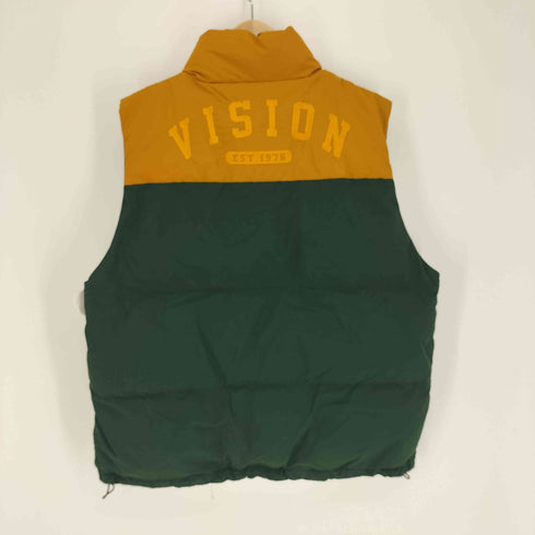 ヴィジョンストリートウェア VISION STREET WEAR バック ロゴ 刺繍 バイカラー 中綿 ナイロン ベスト メンズ import:M