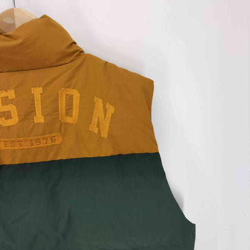 ヴィジョンストリートウェア VISION STREET WEAR バック ロゴ 刺繍 バイカラー 中綿 ナイロン ベスト メンズ import:M
