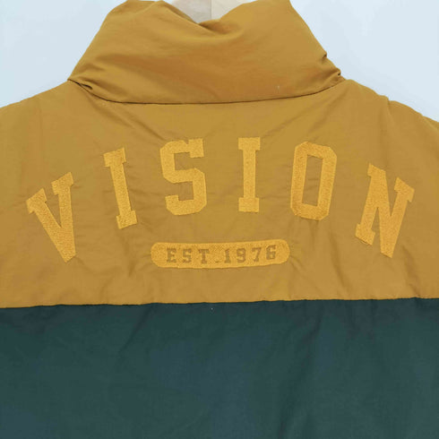 ヴィジョンストリートウェア VISION STREET WEAR バック ロゴ 刺繍 バイカラー 中綿 ナイロン ベスト メンズ import:M