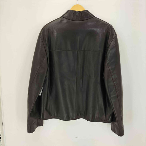 SERAPHIN 90S フランス製 裏地ニット ジップアップ ラムレザージャケット メンズ 50