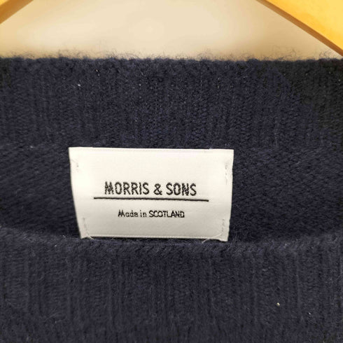 モリスアンドサンズ MORRIS & SONS スコットランド製 Wool Knit Vest ウール ニット ベスト メンズ 40