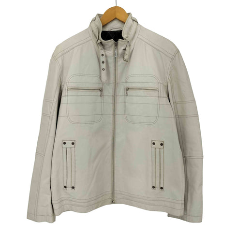 バラシ barassi シープスキン シングルライダースジャケット メンズ 48