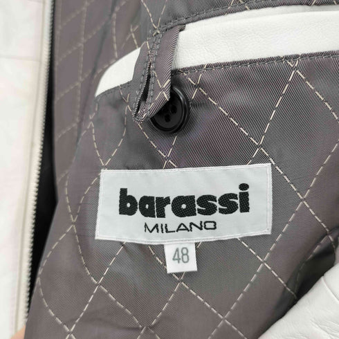 バラシ barassi シープスキン シングルライダースジャケット メンズ 48