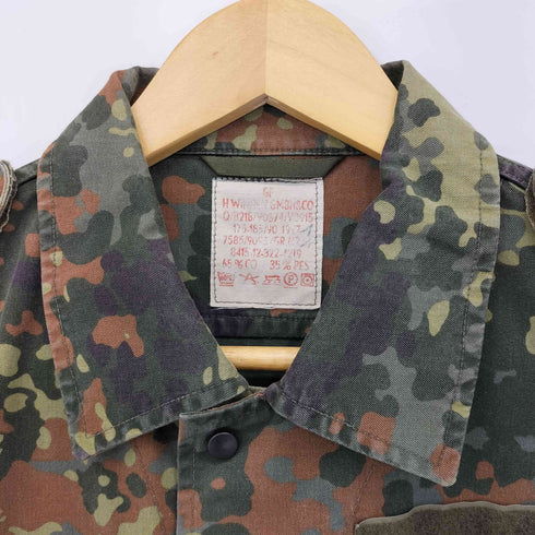 ジャーマンアーミー GERMAN ARMY ドイツ軍 迷彩 エポレット付きミリタリージャケット メンズ
