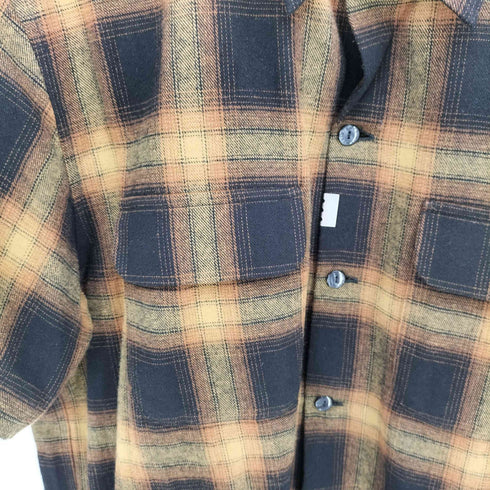 クライミー THE CRIMIE オンブレチェック ループカラー フラップポケット S/S シャツ メンズ JPN:L