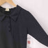 アニエスベー agnes b. PARIS ドット柄 ウエストベルト ハーフボタン スキッパー シャツ ワンピース レディース EUR:38