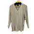 リクワイアメント REQUIREMENTS USA製 ノーカラー プリーツ L/S シャツ レディース import:M