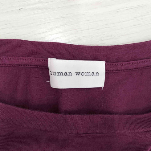 ヒューマンウーマン HUMAN WOMAN 22ss リラックスロゴTシャツ レディース M