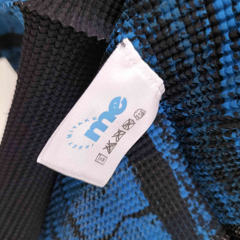 ミー イッセイミヤケ me ISSEY MIYAKE 09AW 総柄 ハイネック プリーツ カットソー レディース ONE SIZE