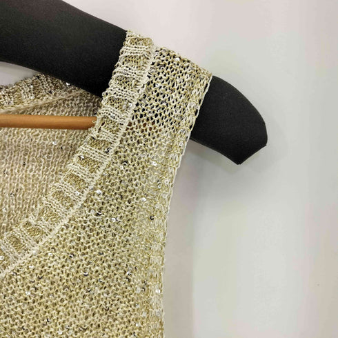ザラ ZARA RHINESTONE TANK TOP レディース import:S