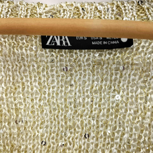 ザラ ZARA RHINESTONE TANK TOP レディース import:S