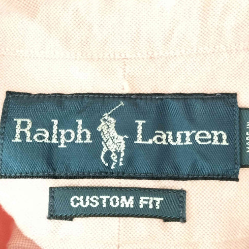ラルフローレン RALPH LAUREN CUSTOM FIT ポニー刺繍オックスフォードシャツ メンズ M