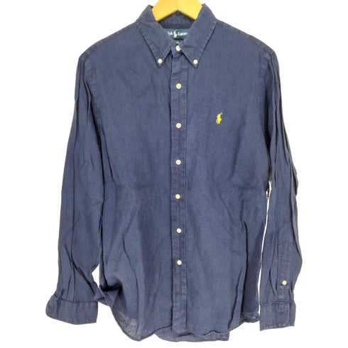 ラルフローレン RALPH LAUREN CUSTOM FIT リネンシャツ メンズ M