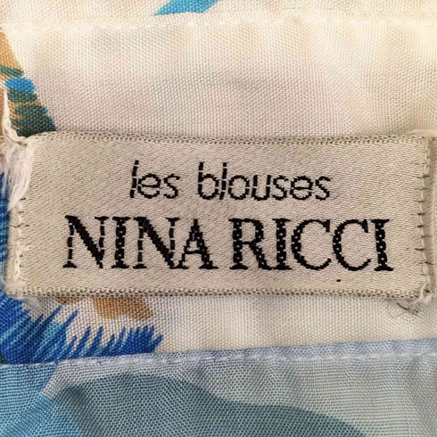 ニナリッチ NINA RICCI 総柄 ビッグカラーシャツ レディース