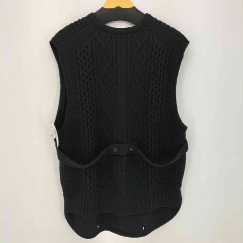 シュタイン stein 21AW Overlaped Cable Knit Vest メンズ JPN:S
