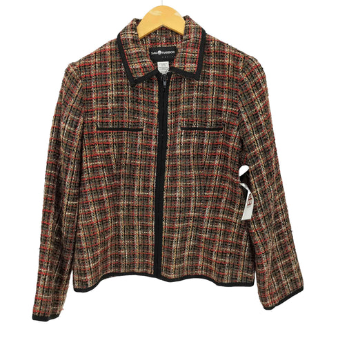 サグハーバー SAG HARBOR 90S ツイード ジップアップジャケット レディース
