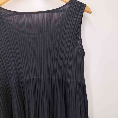 プリーツプリーズイッセイミヤケ PLEATS PLEASE ISSEY MIYAKE 20AW ノースリーブ プリーツ チュニック ワンピース レディース JPN:3