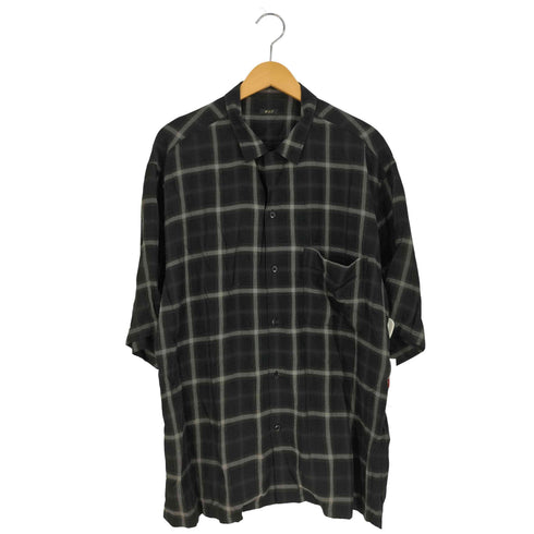 ワイルドライフ テーラー WILD LIFE TAILOR ドレープチェック ハーフスリーブ オープンカラー シャツ メンズ JPN:L