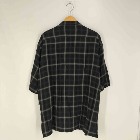 ワイルドライフ テーラー WILD LIFE TAILOR ドレープチェック ハーフスリーブ オープンカラー シャツ メンズ JPN:L