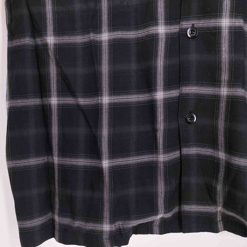 ワイルドライフ テーラー WILD LIFE TAILOR ドレープチェック ハーフスリーブ オープンカラー シャツ メンズ JPN:L