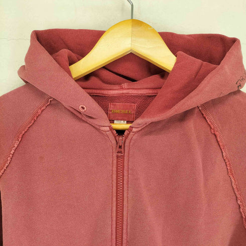 ディーゼル DIESEL 90~00S 製品染 カットオフデザインジップアップパーカー メンズ M