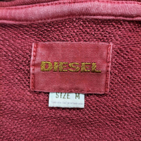 ディーゼル DIESEL 90~00S 製品染 カットオフデザインジップアップパーカー メンズ M
