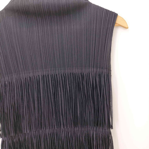 プリーツプリーズイッセイミヤケ PLEATS PLEASE ISSEY MIYAKE 16AW フリンジ プリーツ ノースリーブ ワンピース レディース JPN:2