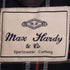 Max Hardy & Co チュニジア製 裏地チェック ジップアップ オイルド ベスト メンズ