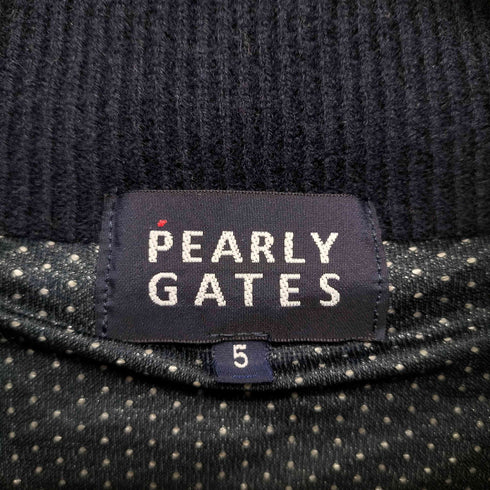 パーリーゲイツ PEARLY GATES ロゴデザインニットジップアップブルゾン メンズ 5