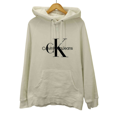 カルバンクラインジーンズ Calvin Klein Jeans MONOGRAM HOODIE ロゴ プリント 刺繍 モノグラム プルオーバーフーディー メンズ import:XL