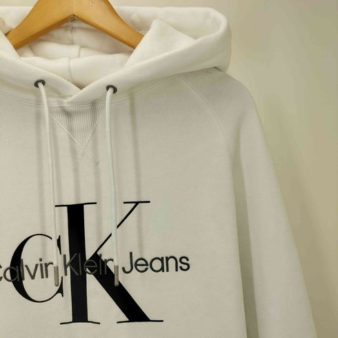 カルバンクラインジーンズ Calvin Klein Jeans MONOGRAM HOODIE ロゴ プリント 刺繍 モノグラム プルオーバーフーディー メンズ import:XL