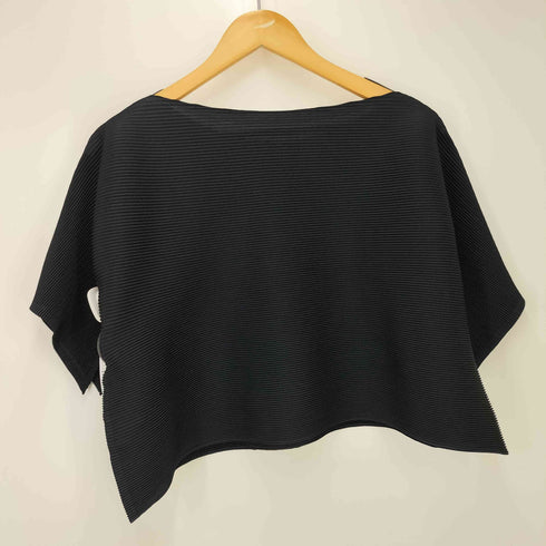 プリーツプリーズイッセイミヤケ PLEATS PLEASE ISSEY MIYAKE Pleated wide blouse 変形 横 プリーツ S/S カットソー レディース JPN:3