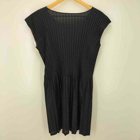 プリーツプリーズイッセイミヤケ PLEATS PLEASE ISSEY MIYAKE 14SS プリーツ ノースリーブ ワンピース レディース JPN:4