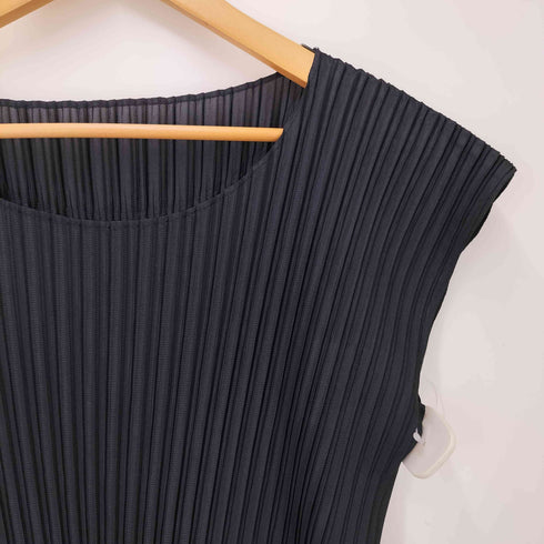 プリーツプリーズイッセイミヤケ PLEATS PLEASE ISSEY MIYAKE 14SS プリーツ ノースリーブ ワンピース レディース JPN:4