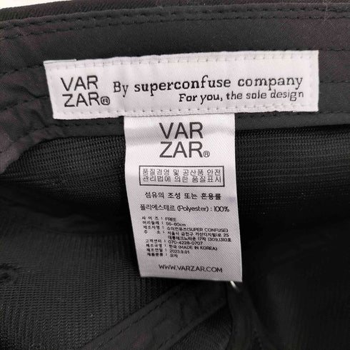 バザール VARZAR Stud logo over fit ball cap スタッドロゴオーバーフィットボールキャップ レディース