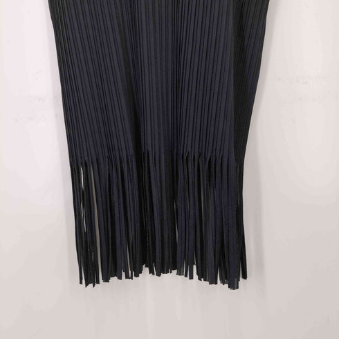 プリーツプリーズイッセイミヤケ PLEATS PLEASE ISSEY MIYAKE 13SS フリンジ ノースリーブ チュニック ワンピース レディース JPN:4