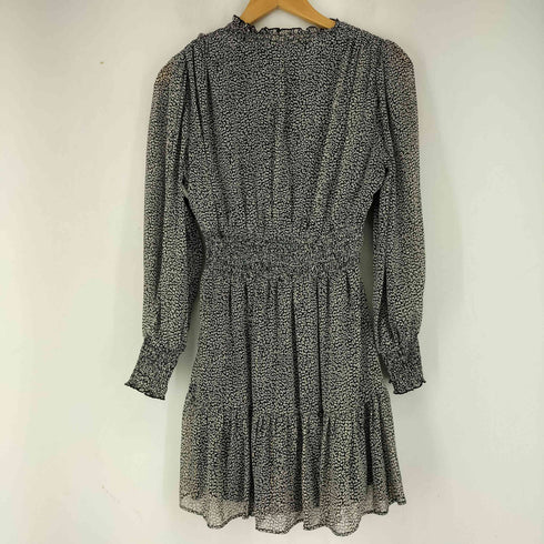 ザラ ZARA VESTIDO ESTAMPADO ANIMAL - Negro / Blanco レディース US S