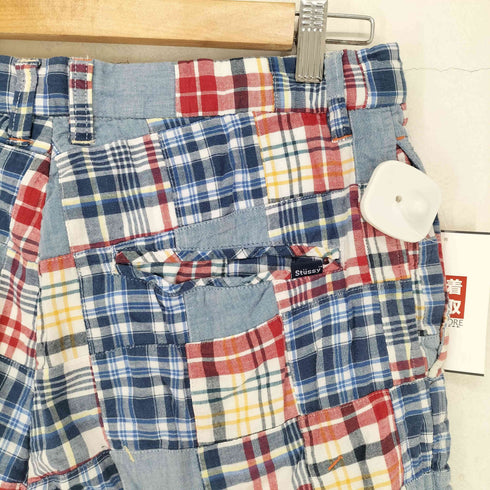 ステューシー Stussy チェックパッチワークショートパンツ メンズ 32