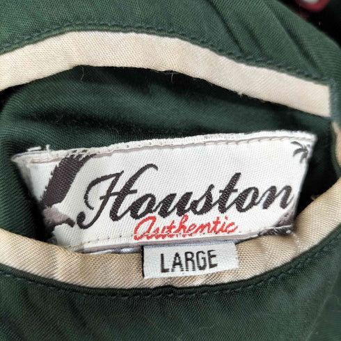 ヒューストン HOUSTON 刺繍リバーシブルスカジャン 闘鶏 龍 虎 メンズ LARGE