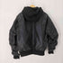 ザラ ZARA LEATHER EFFECT JACKET WITH HOOD フェイクレザーフーデットジャケット メンズ import:L