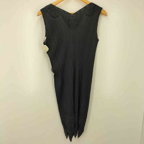 プリーツプリーズイッセイミヤケ PLEATS PLEASE ISSEY MIYAKE 11AW カッティングプリーツ ノースリーブ プリーツ ワンピース レディース JPN:4