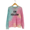 HERMAN HOMME USA製 タイダイ UN FOLLOW プリント ロングスリーブTシャツ メンズ import:M
