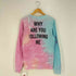 HERMAN HOMME USA製 タイダイ UN FOLLOW プリント ロングスリーブTシャツ メンズ import:M