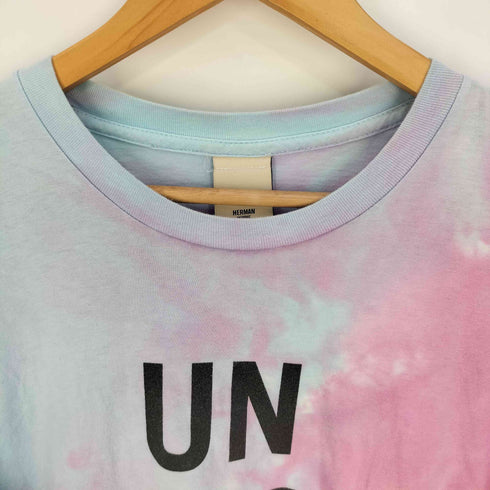 HERMAN HOMME USA製 タイダイ UN FOLLOW プリント ロングスリーブTシャツ メンズ import:M