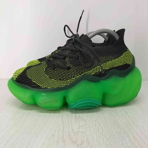 グラウンズ grounds MOOPIE FROST BLACK NEON/FLUO GREEN MATTE ローカットスニーカー メンズ