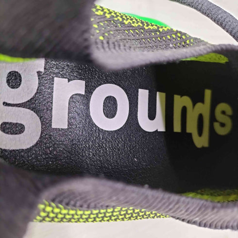 グラウンズ grounds MOOPIE FROST BLACK NEON/FLUO GREEN MATTE ローカットスニーカー メンズ