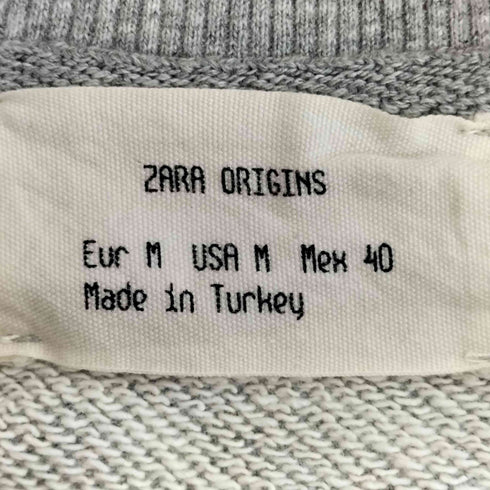 ザラ ZARA ORIGINALS クルーネック スウェット メンズ import:M