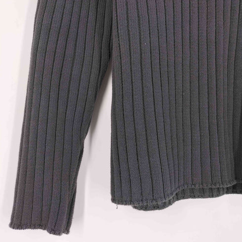 ザラ ZARA コットン リブ編み ニット メンズ import:M