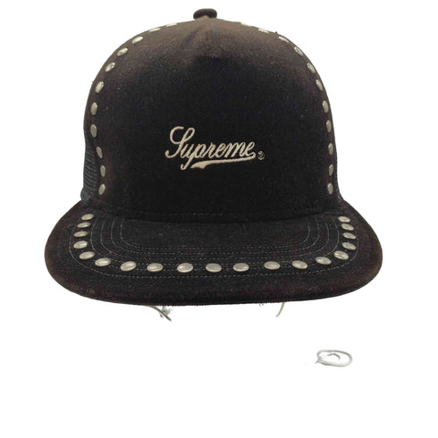 シュプリーム Supreme 21AW Studded Velvet Mesh Back 5-Panel メンズ