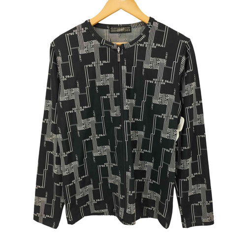 ゴルチエオムオブジェ GAULTIER HOMME objet 90S ジャガード ノーカラー ジップ トラック ジャケット メンズ FREE